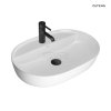 OLTENS Hamnes Thin umywalka 62x42 cm nablatowa owalna z powłoką SmartClean biała 41814000